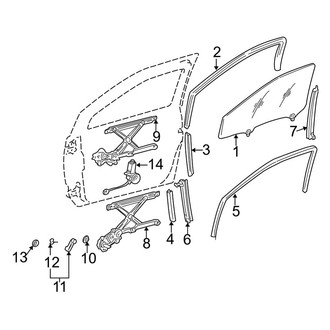 Toyota OE - Front Door - Glass & Hardware