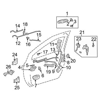 Toyota OE - Front Door - Lock & Hardware
