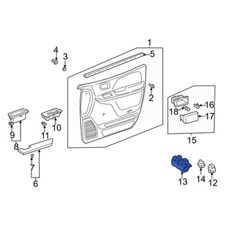 Toyota OE - Front Left Door Window Lock-Out Switch