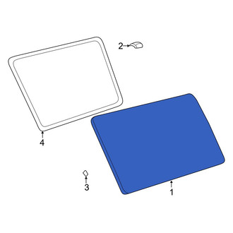 Toyota OE - Left Sliding Door Glass