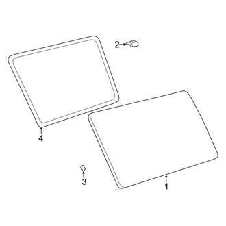Toyota OE - Side Loading Door - Glass & Hardware