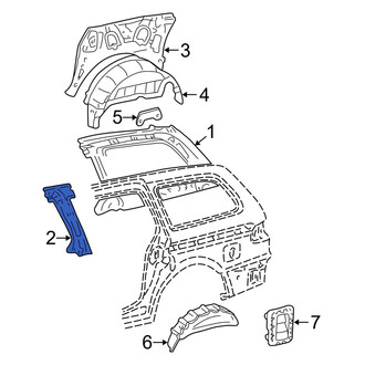 Toyota OE - Left Body C-Pillar Reinforcement