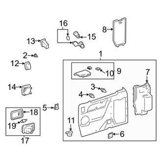 Toyota OE - Side Panel - Interior Trim (Left Side, W/O Dual Doors, Rear Lower), (CE / LE)