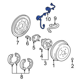 Toyota OE - Front Right ABS Wheel Speed Sensor