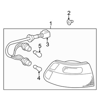 Toyota OE - Rear Lamps - Combination Lamps (On Body)