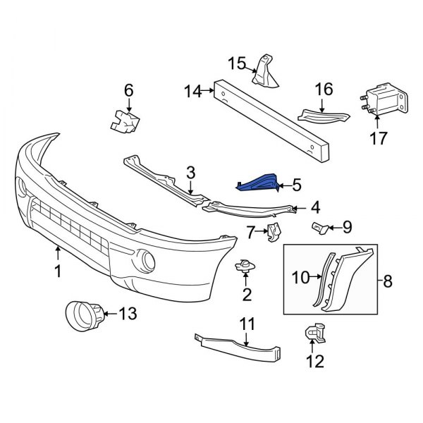 Bumper Cover Bracket