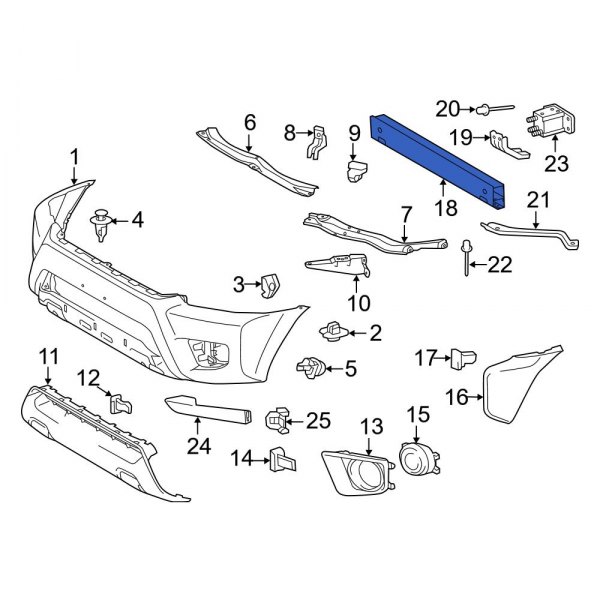 Bumper Face Bar Reinforcement Beam