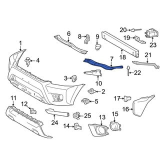 Toyota OE - Front Right Bumper Cover Support Rail