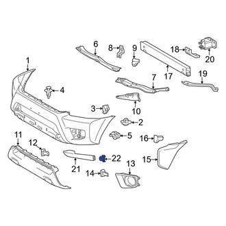 Toyota OE - Bumper Cover Spacer Panel Clip