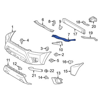 Toyota OE - Front Left Bumper Cover Support Rail