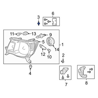 Toyota OE - Headlight Mounting Screw