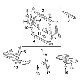 Toyota OE - Powertrain Skid Plate Bolt
