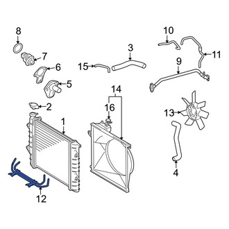 Toyota OE - Automatic Transmission Oil Cooler Tube