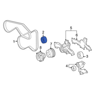 Toyota OE - Accessory Drive Belt Idler Pulley