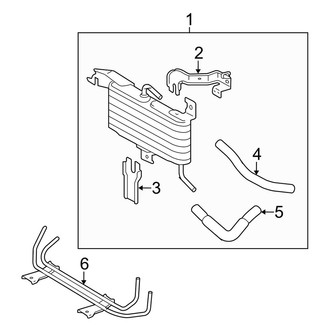Toyota OE - Cooling - Trans Oil Cooler (With Towing Package), (4.0L)