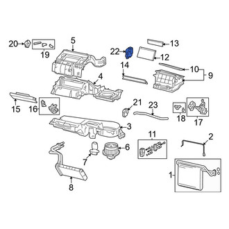 Toyota OE - Right HVAC Blend Door Actuator