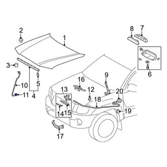 Toyota OE - Hood Prop Rod Grommet