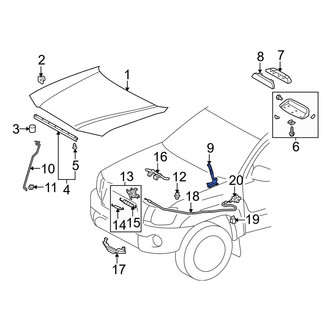 Toyota OE - Front Right Hood Hinge