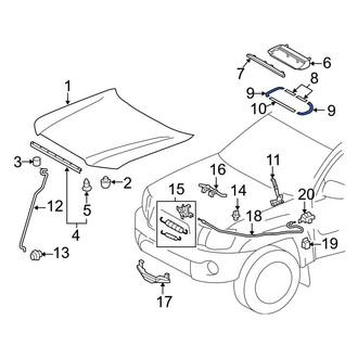 Toyota OE - Hood Scoop Seal