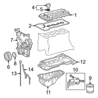 Toyota OE - Engine Oil Filler Cap Gasket
