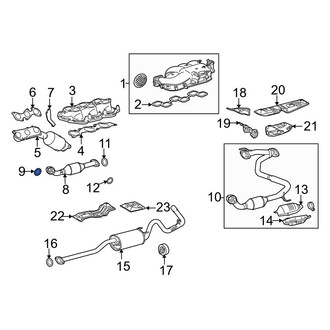 Toyota OE - Rear Right Catalytic Converter Gasket