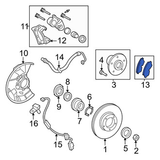 Toyota OE - Front Disc Brake Pad Set