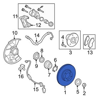 Toyota OE - Front Disc Brake Rotor