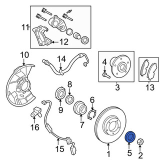 Toyota OE - Front Left Wheel Bearing