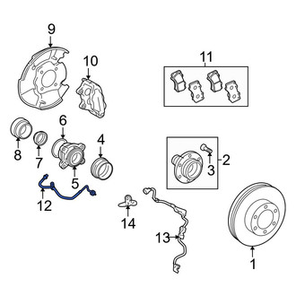 Toyota OE - Front Left Brake Hydraulic Hose
