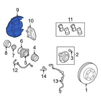 Toyota OE - Front Right Brake Dust Shield