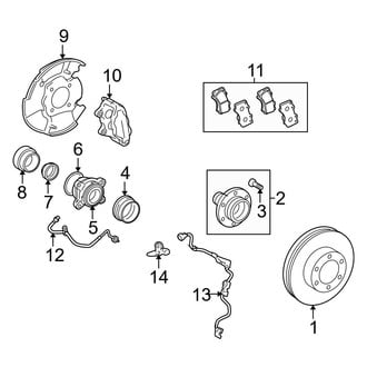 Toyota OE - Front Suspension - Brake Components (Pre Runner)