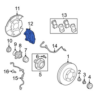 Toyota OE - Front Right Disc Brake Caliper