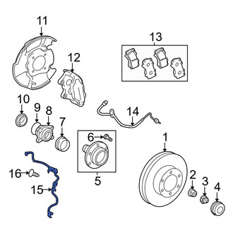 Toyota OE - Front Left ABS Wheel Speed Sensor Wiring Harness