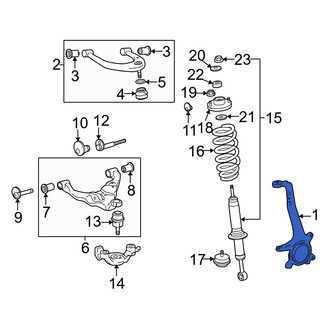 Toyota OE - Front Left Steering Knuckle