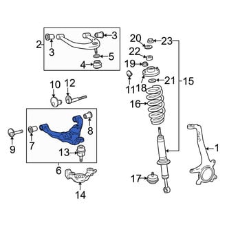 Toyota OE - Front Left Lower Suspension Control Arm