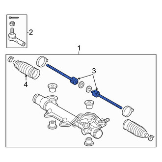 Toyota OE - Inner Steering Tie Rod End