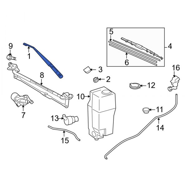 Windshield Wiper Arm