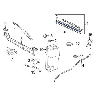Toyota OE - Right Wiper Blade Refill