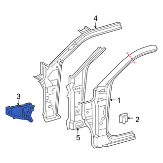 Toyota OE - Left Body A-Pillar Bracket