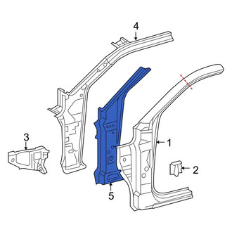 Toyota OE - Left Body A-Pillar Reinforcement