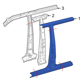 Toyota OE - Left Outer Body B-Pillar
