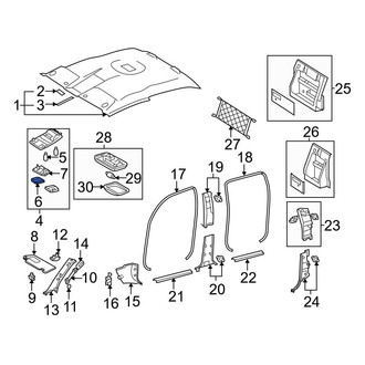 Toyota OE - Left Map Light Lens