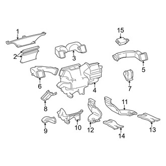 Toyota OE - Instrument Panel - Ducts