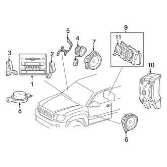 Toyota OE - Instrument Panel - Sound System