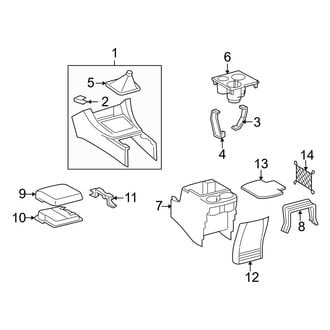 Toyota OE - Console (With Bucket Seats), (Standard Tr)