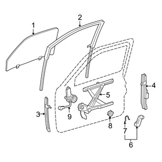 Toyota OE - Front Door - Glass & Hardware