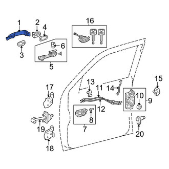 Toyota OE - Rear Outer Exterior Door Handle