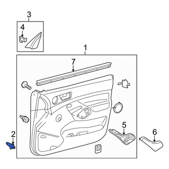 Toyota OE - Front Door Interior Trim Panel Retainer