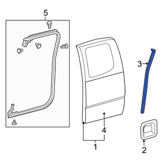 Toyota OE - Rear Left Outer Door Seal