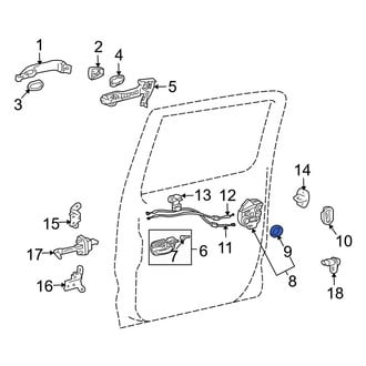 Toyota OE - Door Latch Seal